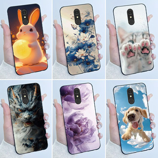 Ốp Lưng Cho LG Q7 / Q7 Alpha Q7a / Q7 Plus Q7 + Ốp Điện Thoại Thẩm Mỹ Sang Trọng Dễ Thương Thoáng Mát Bé Trai Bé Gái Đen Mờ Mềm Ốp Lưng Silicon