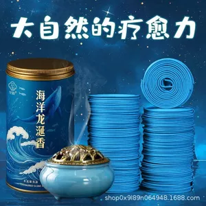 Xanh Dương Hổ Phách Tự Nhiên Cuộn Hương Gardenia Hộ Gia Đình Gỗ Đàn Hương Trong Nhà Lâu Dài Phòng Hương Thơm Loại Bỏ Mùi