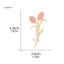 Ghim Ve Áo Trang Trí Hoa Tulip Nữ Thanh Lịch Với Đá Và Ngọc Trai Giả - Phù Hợp Cho Khăn Quàng Cổ Mùa Đông