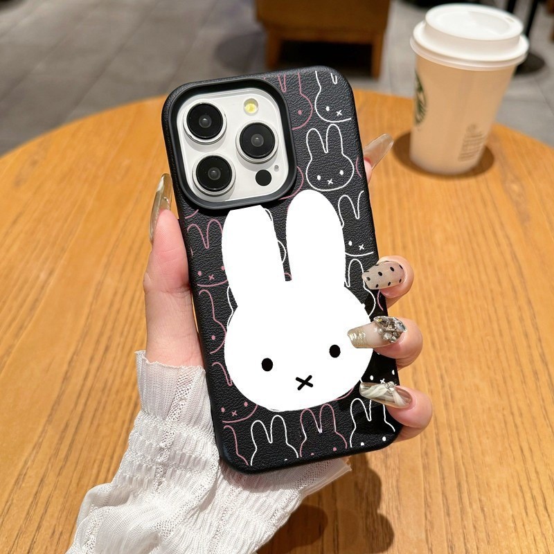 Thỏ sao đầy màu sắc Vỏ điện thoại dành cho iPhone 14 15 16 13 12 11 Pro Max Xs Max XR 17 Air Vỏ iPhone màu hồng