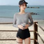 Váy đồ bơi bảo thủ thời trang, bộ đồ tắm cho kỳ nghỉ đi biển