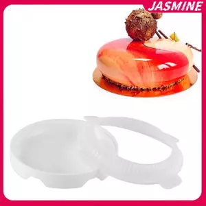 JASMINE 1 Bộ Khuôn Bánh Silicon Tròn Cho Mousses Kem Voan Bánh Nướng Chảo JASMINE