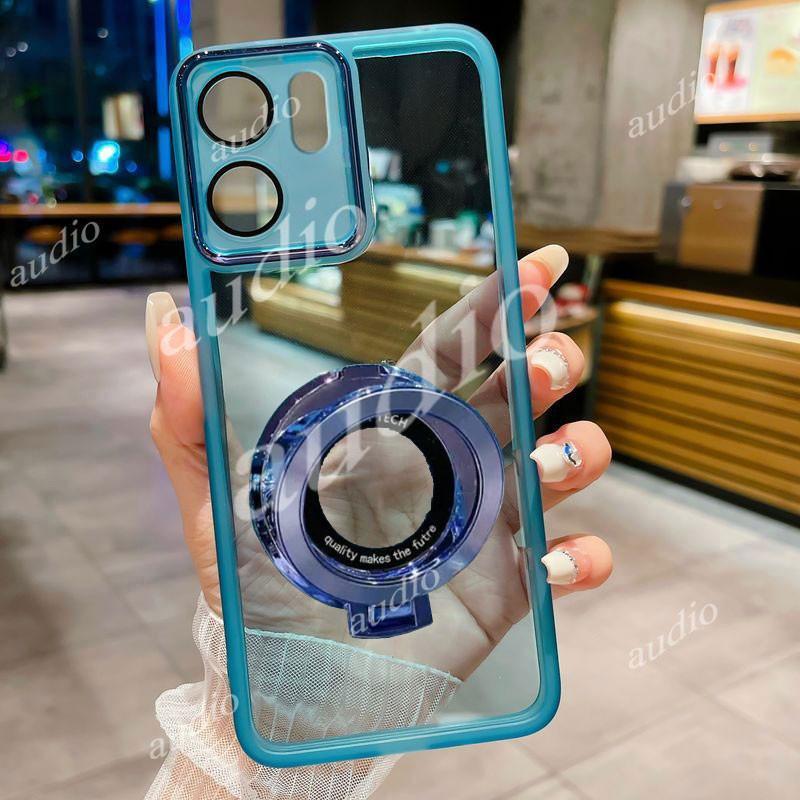 HONOR 500 Smart 5G CD Họa Tiết Giá Đỡ Từ Tính Ốp Lưng Điện Thoại Honor 500 Smart 500Smart Honor500 Smart 5G Full Ống Kính Camera Bảo Vệ Phim Trong Suốt Có Giá Đỡ Nhẫn Ngón Tay
