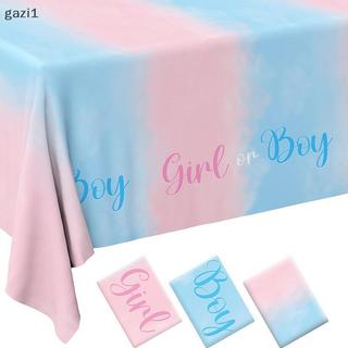 [gazi] Khăn trải bàn tiết lộ giới tính - Vỏ bàn bằng nhựa hình chữ nhật hồng & xanh, dùng để tắm cho bé, rửa tội, trang trí tiệc sinh nhật VN