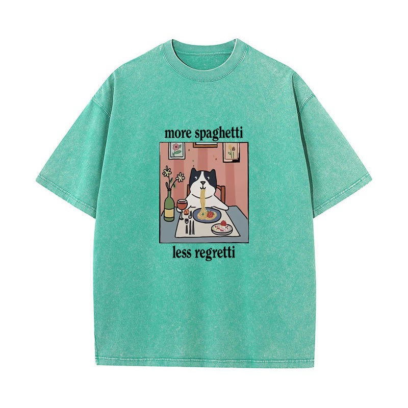 Áo Thun Mèo Ngọ Nghĩnh Cotton, Thời Trang Vintage Cho Nam và Nữ