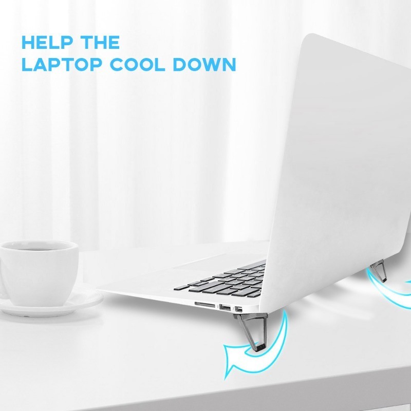 Kệ, Giá đỡ laptop hợp kim có thể gập lại gọn gàng giúp tỏa nhiệt chống nóng máy tính latop