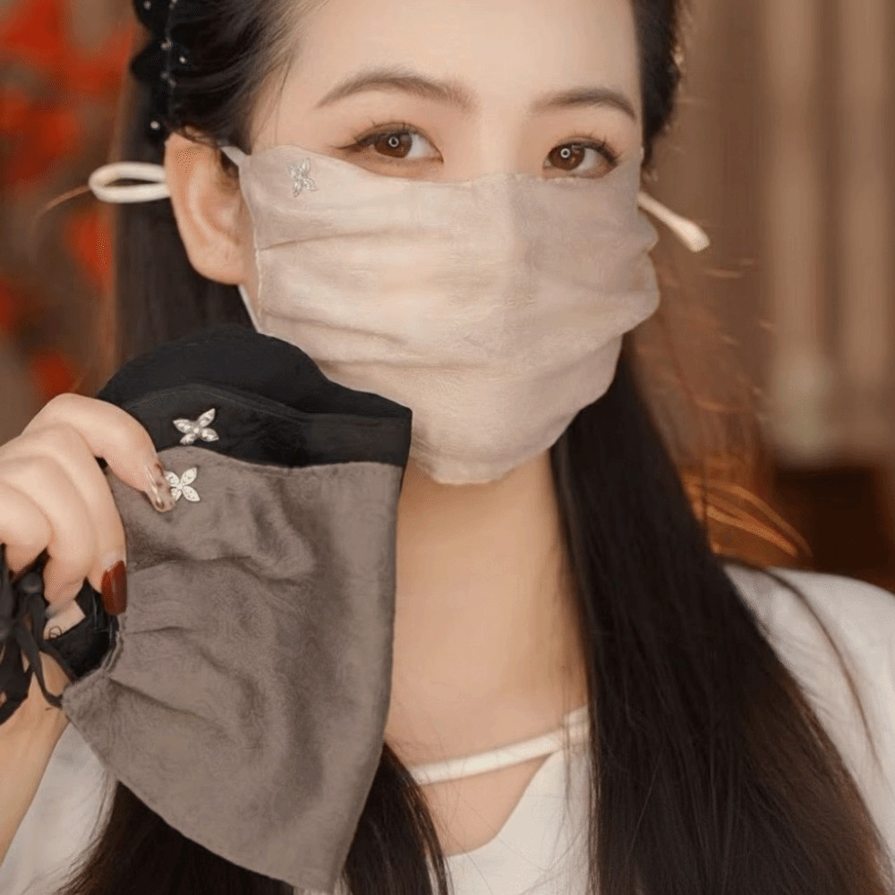 Kem Chống Nắng HOBBYIN, Thoáng Khí Chống Tia UV Chống Nắng, Lưới Chống Bụi Chống Nắng Khăn Che Mặt Thể Thao Ngoài Trời