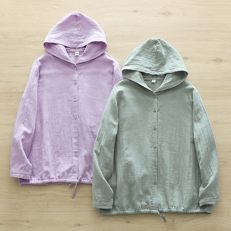 Sẵn sàng - Áo sơ mi nữ cotton, áo khoác ngắn và cardigan mềm mại cho mùa hè