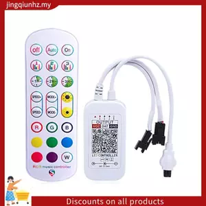WS2812B Bộ Điều Khiển Bluetooth Cho Đèn LED Dải Địa Chỉ 5050 RGB Băng LED 24 Phím Điều Khiển Thông Minh Âm Nhạc Từ Xa