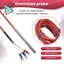Cảm biến nhiệt độ PT100 RTD 6mmx80mm Class B 2M Gel tráng dây kháng lực Pt 100 Thép không gỉ