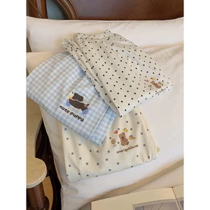 Shop xuyên biên giới Đông Nam Á Mây Cotton Pyjama Quần Đi Bộ Quần Cong Mặc Ngoài Chống Muỗi Quần Nhà Thường Ngày