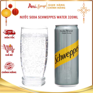 Nước Soda Schweppes Water 320ml, Nước Soda Có Ga Vị Thanh Nhẹ Dễ Uống Không Calo, Thơm Ngon Sảng Khoái