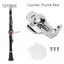Toyuvn Kê kê ngón tay cái Clarinet Hiệu suất tốt + Mũ trắng có ốc vít dành cho các buổi diễn tập và buổi hòa nhạc kéo dài Hầu hết mọi người