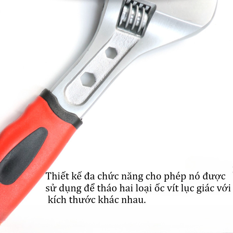 Mỏ Lết Đa Năng Cao Cấp 2 Trong 1, Cờ Lê Vặn Bulong, Đai Ốc, Kẹp Ống Nước, Dụng Cụ Sửa Chữa Máy Móc