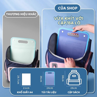 Túi Đựng Tài Liệu Dọc Cầm Tay – Chất Liệu PP Dung Tích Lớn, Có Ngăn Phân Loại Hồ Sơ