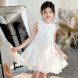 Váy công chúa cho bé gái – Dáng xòe nhẹ nhàng, không tay thoáng mát, mặc hè xinh xắn