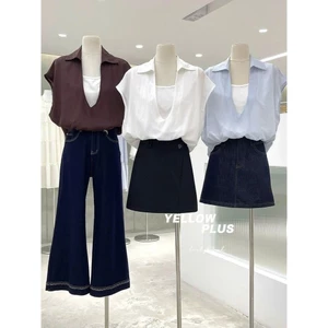 Áo sơmi thiết kế phối 2 lớp chất liệu siêu mát mịn hàng hottrend mùa hè XIMIMI SP475