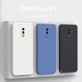 [Phong cách mới] Dành cho Ốp lưng OnePlus 6T Chống rơi Silicon Full Case Vỏ điện thoại màu trơn cổ điển