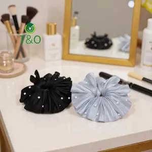 Lưới ngọc trai giả cao cấp với họa tiết xếp li - phụ kiện hoàn hảo cho dây buộc tóc và đuôi ngựa