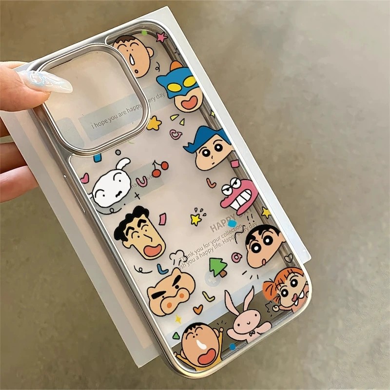 ốp lưng iphone Tập hợp Crayon Shin-chan Cho Iphone 16 Iphone 7 xs xr 11 12 13 14 15 16 Pro Max Plus