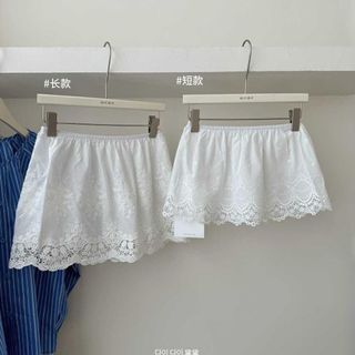 Rèm Che Mông Đáy Ren Chống Chói Cho Váy Ngắn Thu Đông, Thiết Kế Tiện Ích Và Thêu Độc Đáo