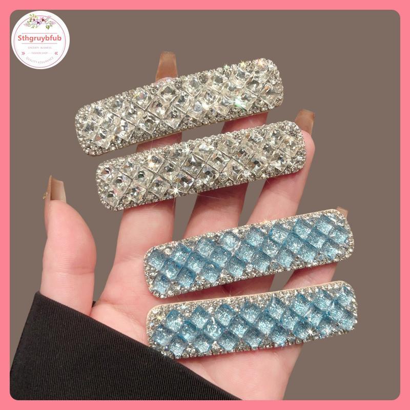 STHB 1 / 2 Chiếc Kẹp Tóc Pha Lê Sang Trọng Ánh Sáng Tính Khí Đa Năng Sáng Zircon Bên Kẹp Nổ Kẹp Phụ Kiện Tóc Thời Trang Quà Tặng VN