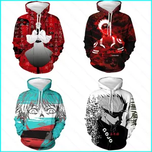 Áo cosplay Geto Suguru Jujutsu Kaisen style unisex, thiết kế 3D oversize