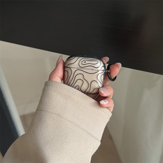 Dòng hình học cho AirPods 1 / 2 3 Pro Pro2 pro3 Airpod4 Bộ tai nghe Vỏ bảo vệ Bluetooth không dây AirPods Pro i3 i4 pro3 Vỏ bảo vệ tai nghe