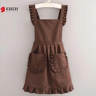 Tạp dề Hàn Quốc chống thấm nước có túi, vải canvas/polyester, kiểu công chúa, dành cho nữ VN