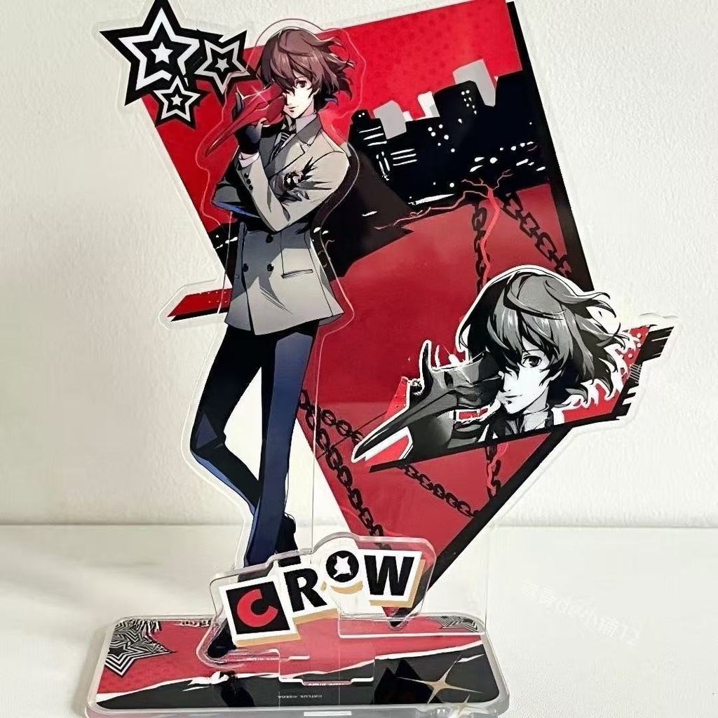 HK1 PERSONA 5 Đứng Tấm Akechi Goro Acrylic Tấm Đứng Ký Anime Để Bàn Trang Trí KH1