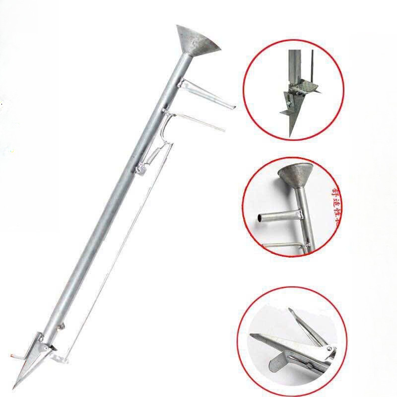 Gậy Gieo Hạt Cầm Tay D32 Mạ Kẽm - Gậy Trỉa Đậu, Tra Phân Tự Động Không Cần Cúi Lưng