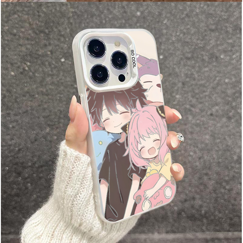 SPY X FAMILY Anime Kawaii Anya Dành Cho Samsung Galaxy S20 S21 S22 S23 S24 Ultra Plus S20FE S23FE Vỏ Matte Laser IMD Phim Hoạt Hình Cứng