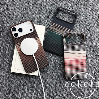 Thích Hợp Cho iPhone 17 Promax Nửa Gói Họa Tiết Sợi Carbon Vỏ Điện Thoại Apple 17 Pro Cảm Giác Da Cá Tính 17Air Thời Trang 117 Từ Tính Tản Nhiệt Nửa Gói