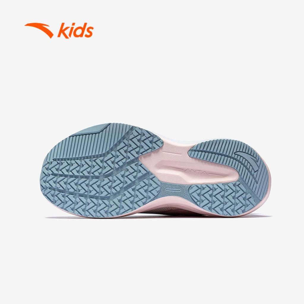 ANTA Kids Flame 6.0 Giày Chạy Thể Thao Bé Gái Êm Nhẹ Giảm Chấn, Hạn Chế Trơn Trượt, Khóa Xoay Tiện Lợi 3226A5505