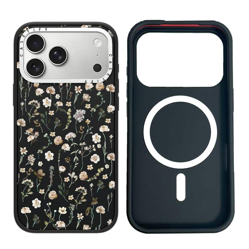 CASECASE X Hoa Mẫu Ốp Lưng Máy Ảnh Trắng Vòng Phiên Bản Mờ Đen Cứng Hút Từ Tính Tác Động Dành Cho Apple IPhone 13 14 15 16 17 Pro Max Air Plus Có Hộp
