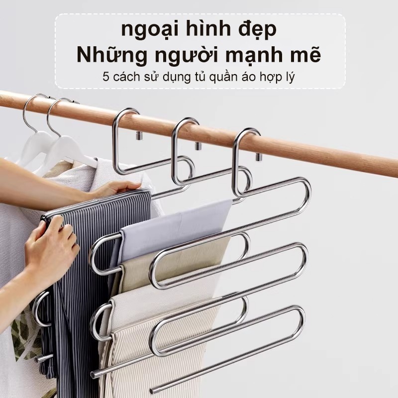 𝐎𝐥𝐢𝐟𝐞 Móc treo quần chuyên dụng Đa Năng giá treo quần INOX Giá treo quần hình chữ S Móc treo quần chuyên dụng