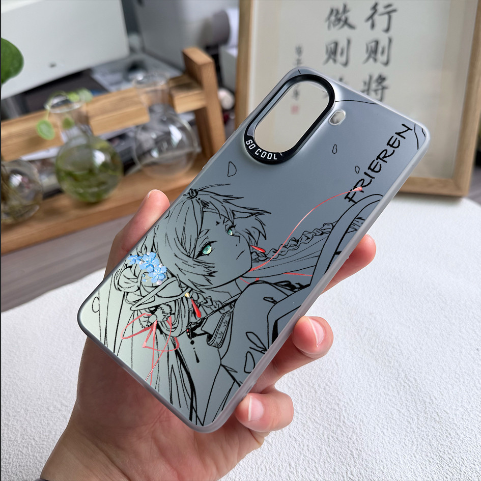Dành Cho Redmi Turbo 4 Pro Note 15 Pro / 14 / 13 Mi 17 Pro Max 15T 14T K90 Pro Max Frieren Micro Matte Ốp Điện Thoại Xiaomi 15 14 Ultra Chống Sốc Redmi Cover