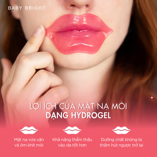Combo 2 Mặt Nạ Môi Baby Bright Tomato & Gluta Bright Lip Mask Dưỡng Ẩm, Làm Hồng Môi Tự Nhiên 10g
