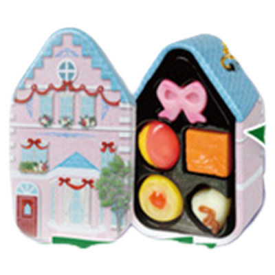 [BTF] Đồ Chơi Nhật Bản SPIRITS Chocolate Biscuit House Hộp Thiếc Mặt Dây Chuyền Viên Đồ Chơi Mô Phỏng Hộp Bánh Quy Charm ZJE5