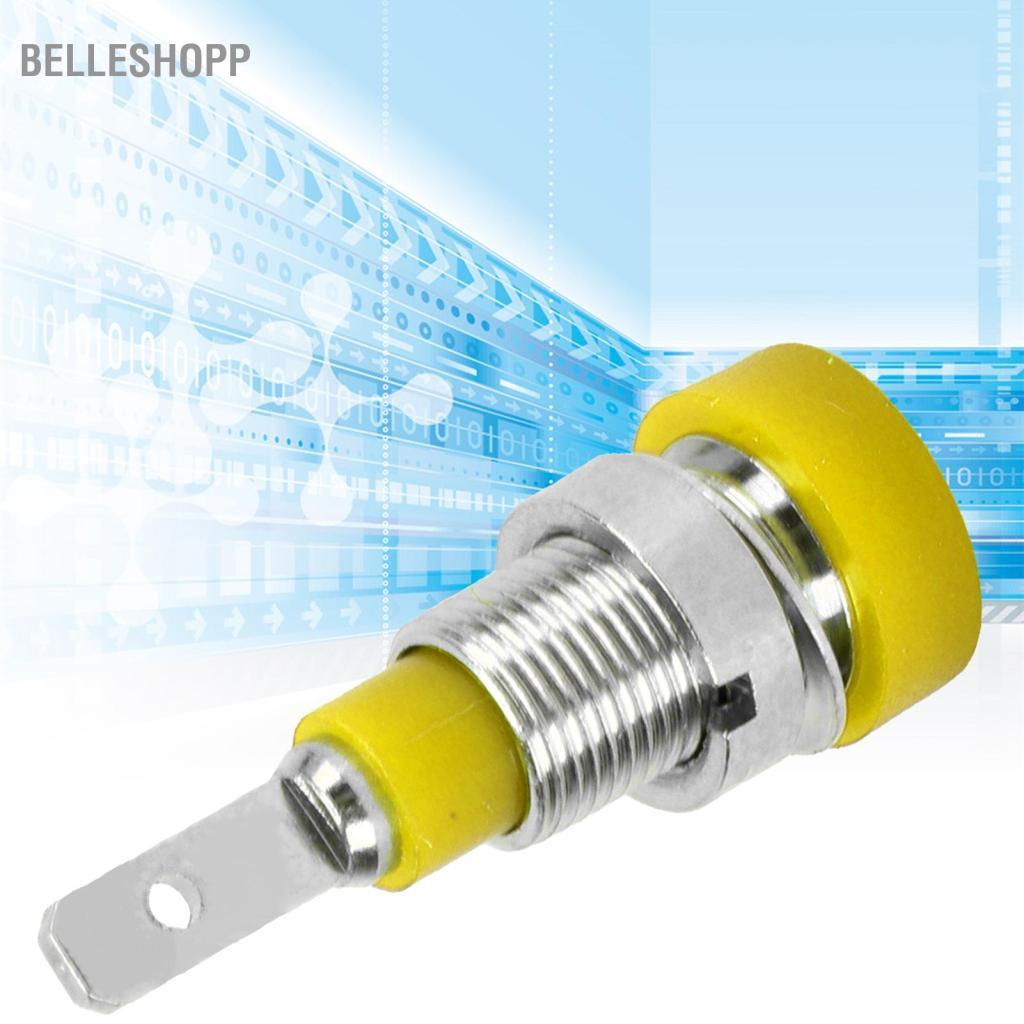 Belleshopp Belleshopp LiebeWH 10 Cái Ổ Cắm Chuối Đầu Nối Đồng Thau Đầu Nối Bảng Điều Khiển 2Mm Thiết Bị Đầu Cuối Cho Thiết Bị Công Nghiệp Điện Tử (Đỏ)