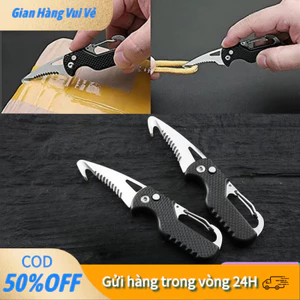 【48h】Dao nhỏ màu đen dã ngoại đa năng, thiết kế nhỏ gọn vừa tay, dễ mang theo và dễ dàng thao tác trong mọi tình huống.