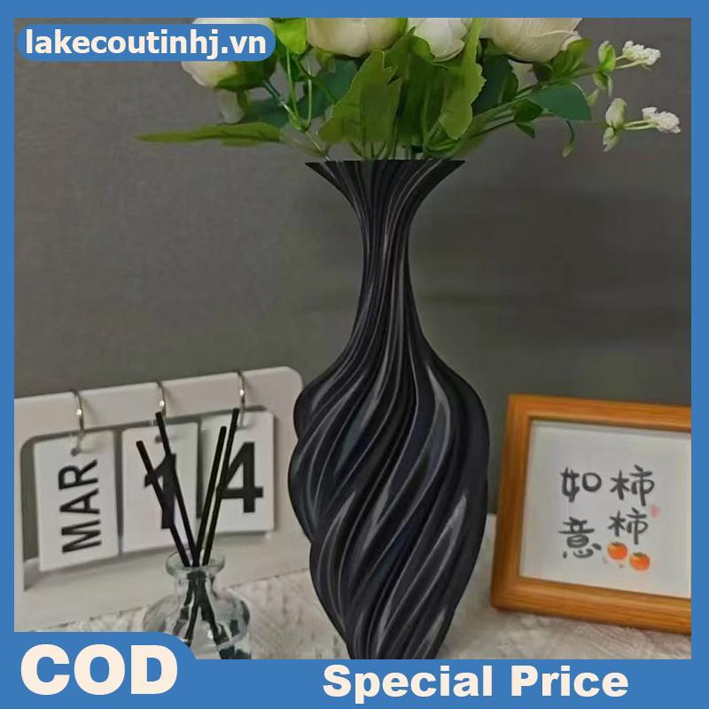 Lu 3d In Bình Hoa Phong Cách Hiện Đại Bình Hoa Có Họa Tiết Xoắn Thẩm Mỹ Hoa Trưng Bày Bình Cho Phòng Khách Để Bàn Trang Trí tinhj