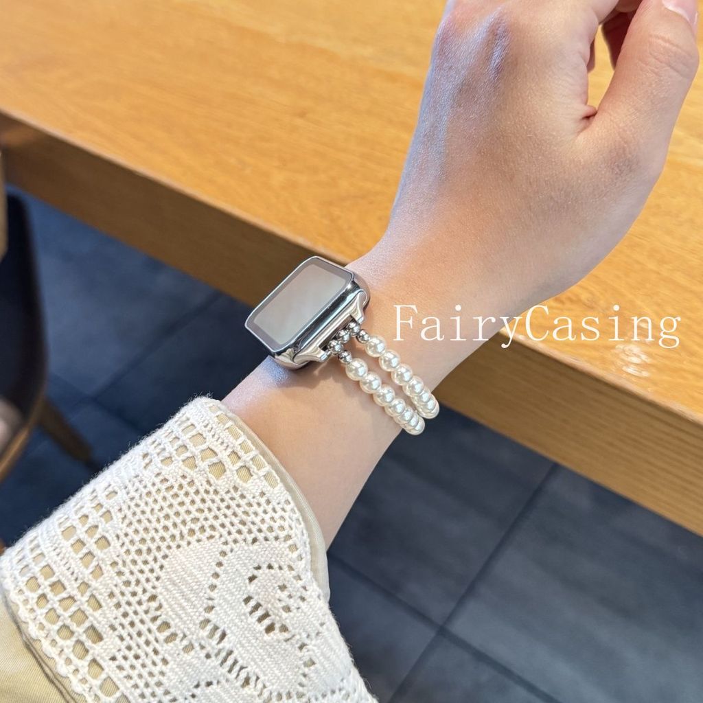 Dây Ngọc Trai Trắng Cho Huawei Band 11 10 9 8 Phụ Kiện Dây Đeo Tay Vòng Tay Pulseira Cho Huawei Band 11Pro Dây Đeo