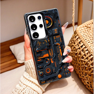 Chip cyberpunk có thể chạy được SAMSUNG A05 A06 A13 A14 A15 A25 A55 A35 S22 S23 S24 S25 ULTRA laser case IMD mài lỗ lớn