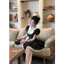 ĐẦM CHẤM BI CỔ SEN NƠ LAI REN 3 BYJOLIE