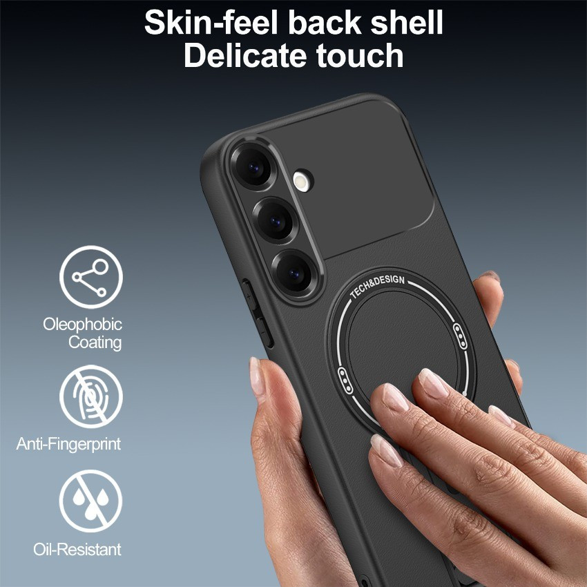 Dành Cho Samsung Galaxy S26 Ultra S25 FE S25FE Plus S24FE S24 2025 Màu Kẹo Sợi Carbon Giá Đỡ Từ Tính Vỏ Điện Thoại SamsungS25FE Armor Chống Sốc Bảo Vệ Mặt Sau