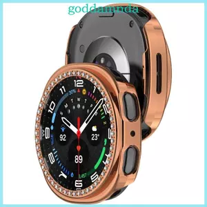GODD Vỏ Ốp Lưng Bảo Vệ Viền Nhẫn Vỏ Cho Đồng Hồ 8 44mm 40mm Vỏ Chống Trầy Xước Phụ Kiện Đồng Hồ