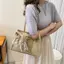 JKDESIGN Túi đi biển nữ, Túi Tote dây leo cầm tay đeo vai ống hút, Túi dệt tay 2023 Giỏ du lịch Túi dệt rơm Túi nữ