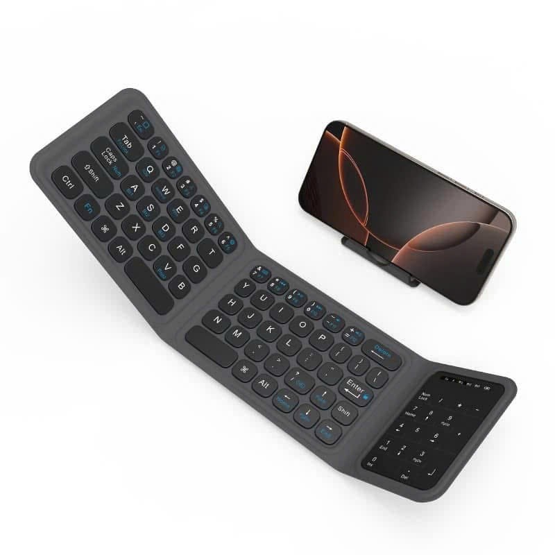 [Chính Hãng] Bàn Phím Không Dây Bluetooth Gập Gọn WIWU FMK-05 - Kết Nối Đa Thiết Bị, Pin 40H, Cổng Type-C Siêu Mỏng Nhẹ