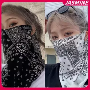 Mặt nạ chống nắng JASMINE treo tai bảo vệ nửa mặt, chống tia UV, chất liệu mỏng nhẹ như lụa - Phù hợp nam và nữ mùa hè